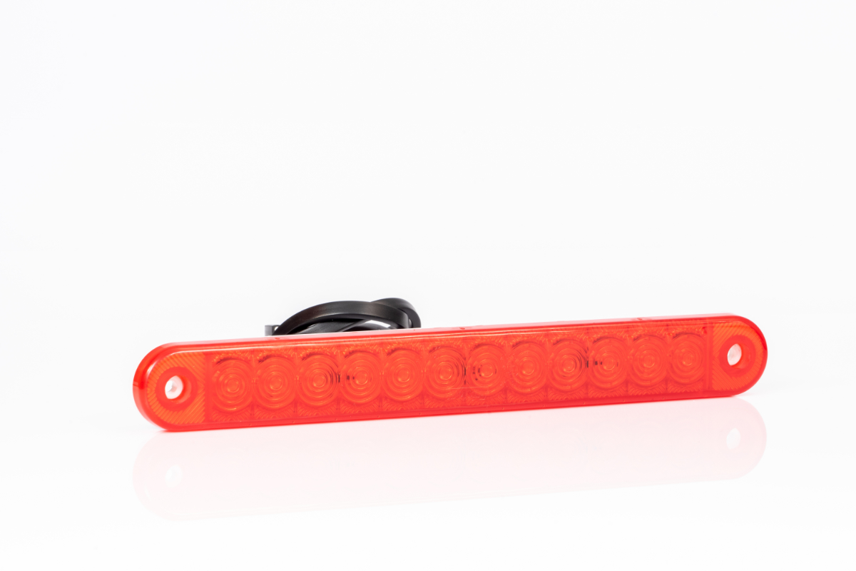 Brzdové světlo LED Fristom 228x28mm, 12-36V, 12 LED, 4m Kabel