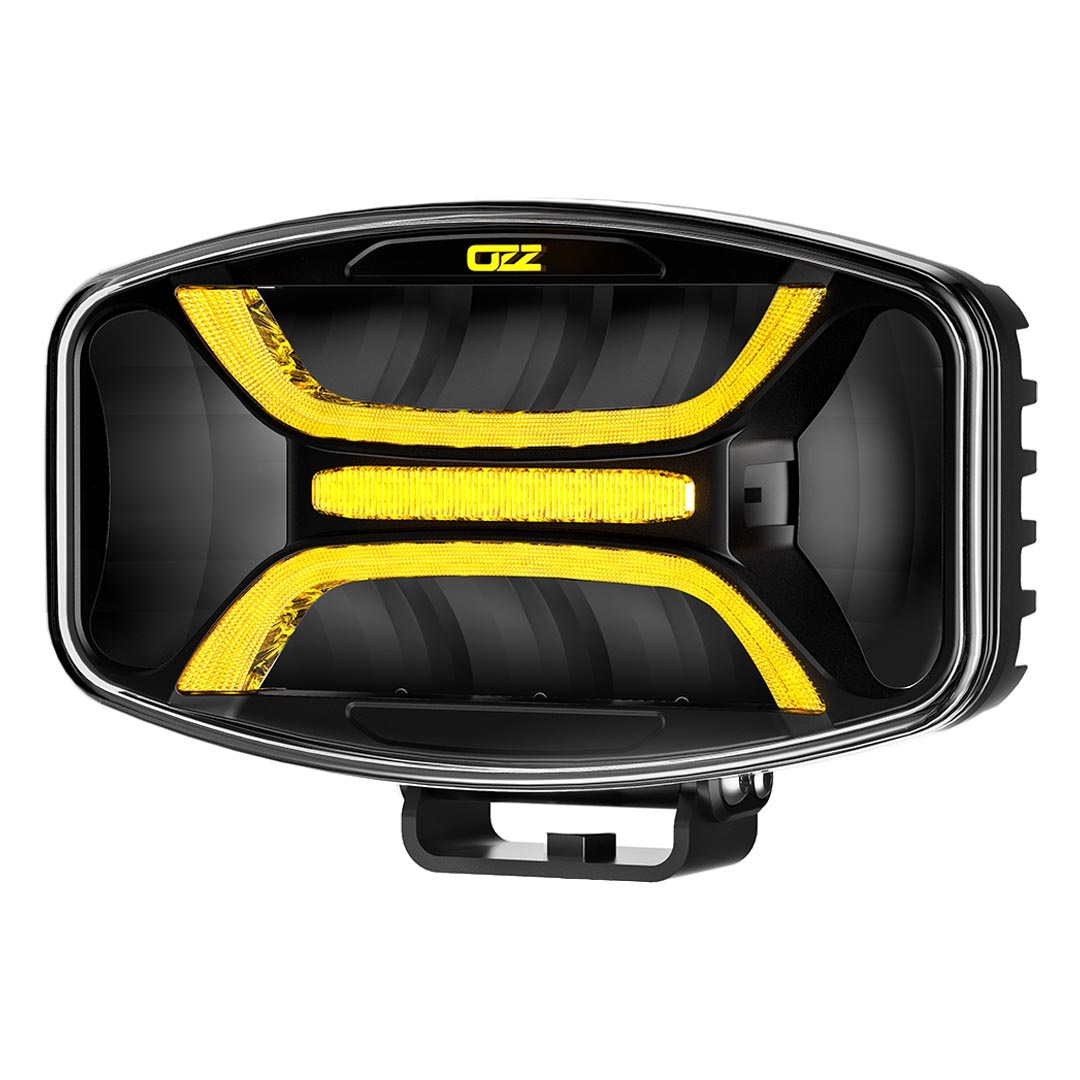 OZZ XO 1 LED přídavné světlo 245 mm, s pozičkou, ECE R112, 10-35V, 8160Lm, Osram LED, Strobo Černé