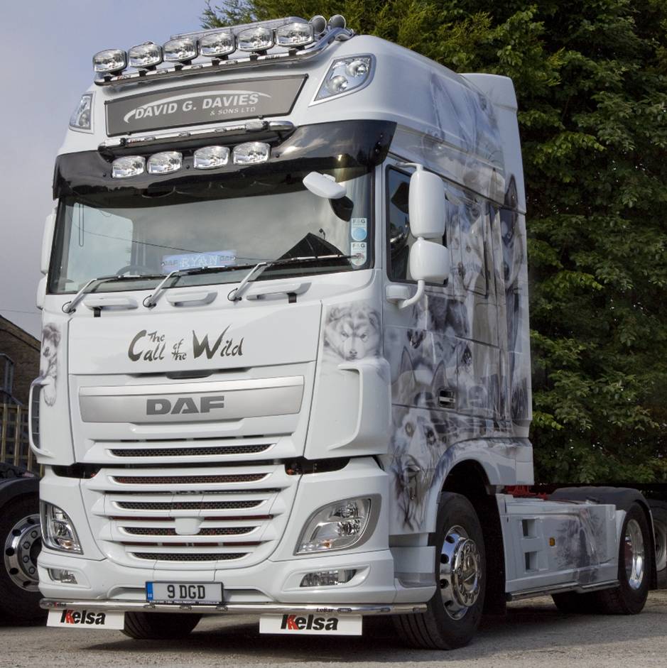 Sluneční clona DAF XF105/106 SUPER SPACE CS, 80mm hlubší, art. 5160S/komplet