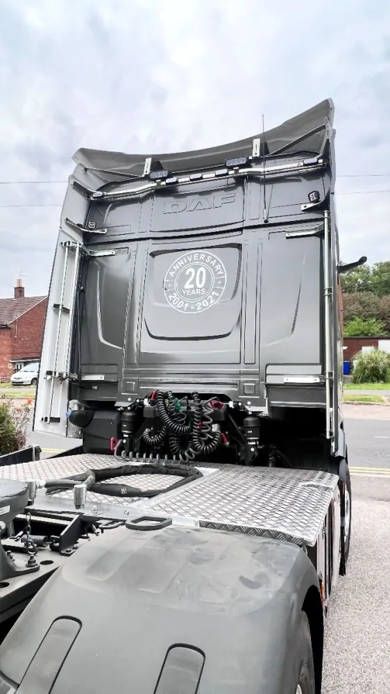 Zadní nerezový rám Kelsa BakBar High mount pro DAF XF, XG, XG+