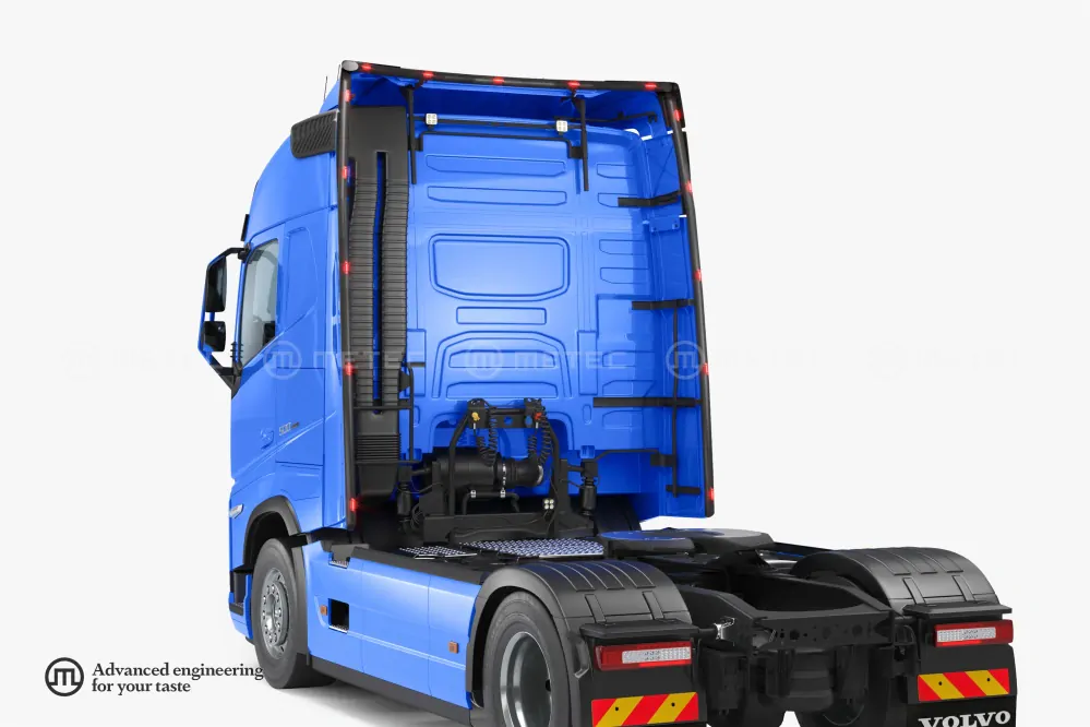 Rám na střešní spoiler s 5 LED, lakovaný, VOLVO FH 20- , FH AERO 24- GLB