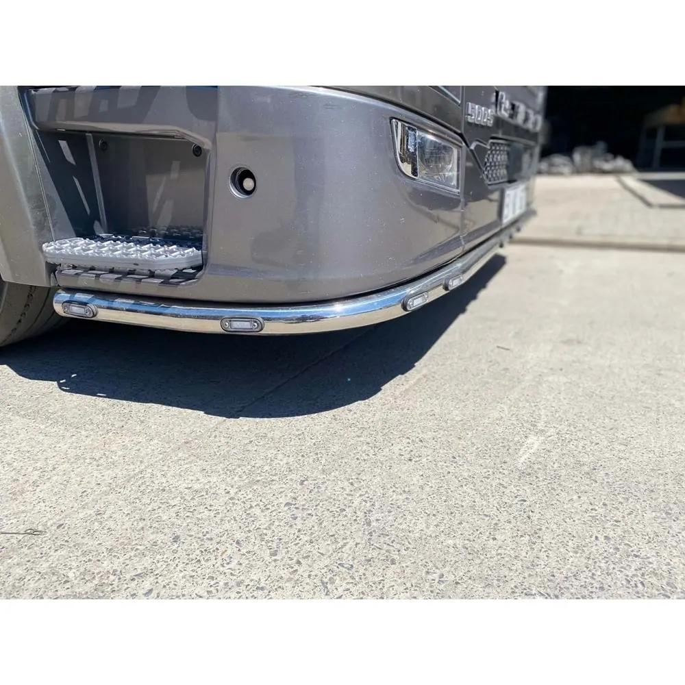 Nerezový rám pod nárazník, 9 LED, Scania Next Gen S/R 2017-