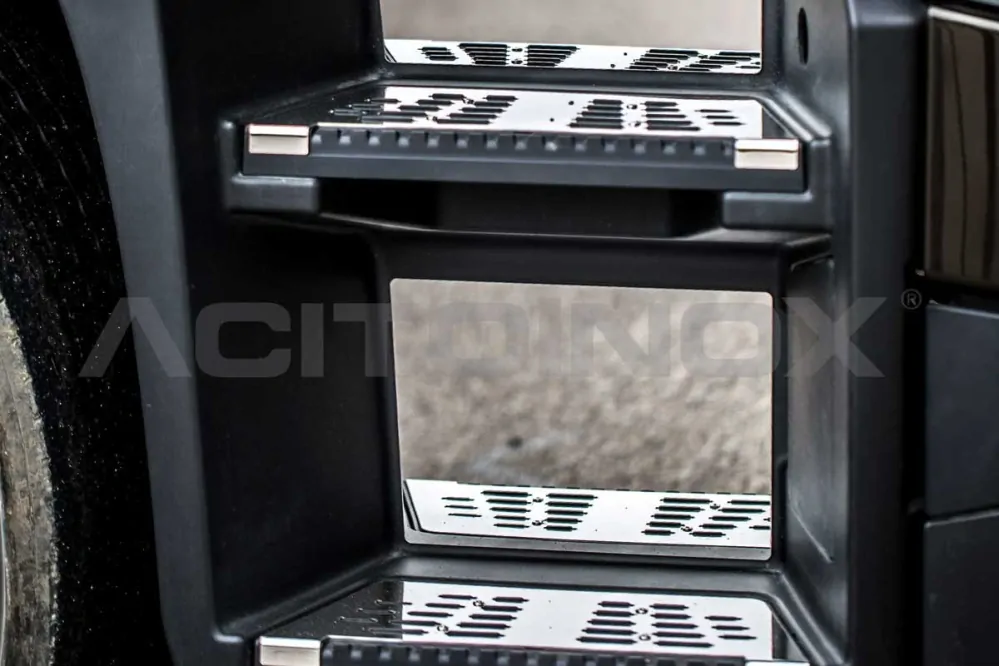 Nerezové lišty do schodů, Renault T- spací kabina