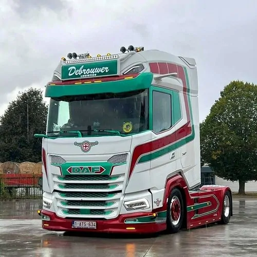 Přídavný spoiler pod nárazník lízatko pro DAF XF/XG/XG+ s 2 výřezy