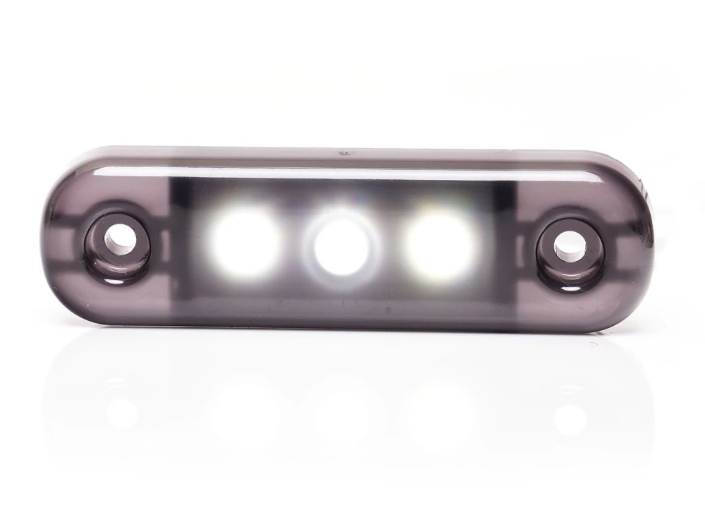 LED poziční světlo Waś 12-24V, zatmavené, 3 LED- bílé