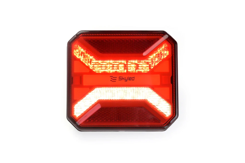 LED zadní koncové světlo Skyled, poziční, zpátečka, mlha, odrazka, ECE R148, R10