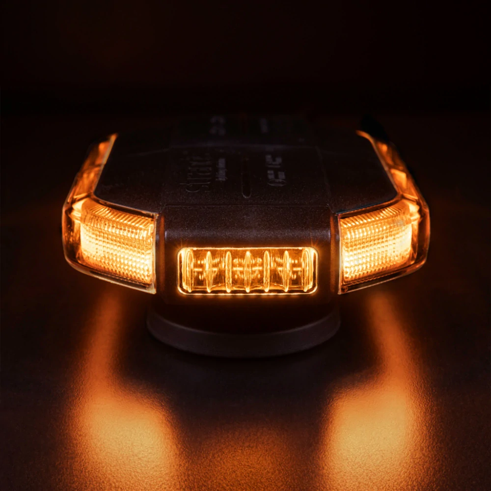 Mini LED majáková rampa Strands CRUISE LIGHT 165mm, na magnet, 10-30V, ECE R65, R10
