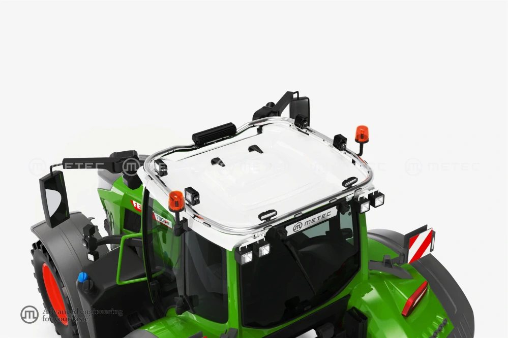 Střešní nerezový rám, 14 LED, pro FENDT 300-700 Vario 22-