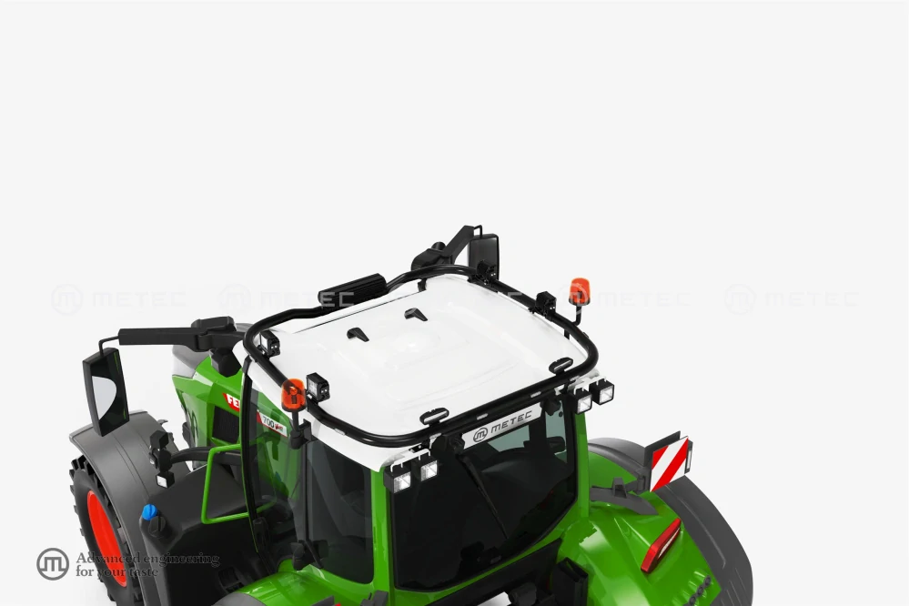 Střešní nerezový rám, 14 LED, pro FENDT 300-700 Vario 22-, lakovaný