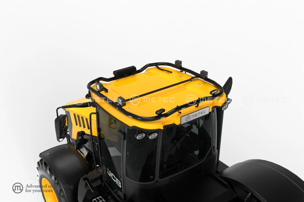 Střešní nerezový rám, 14 LED, pro JCB FASTRAC 16-, lakovaný