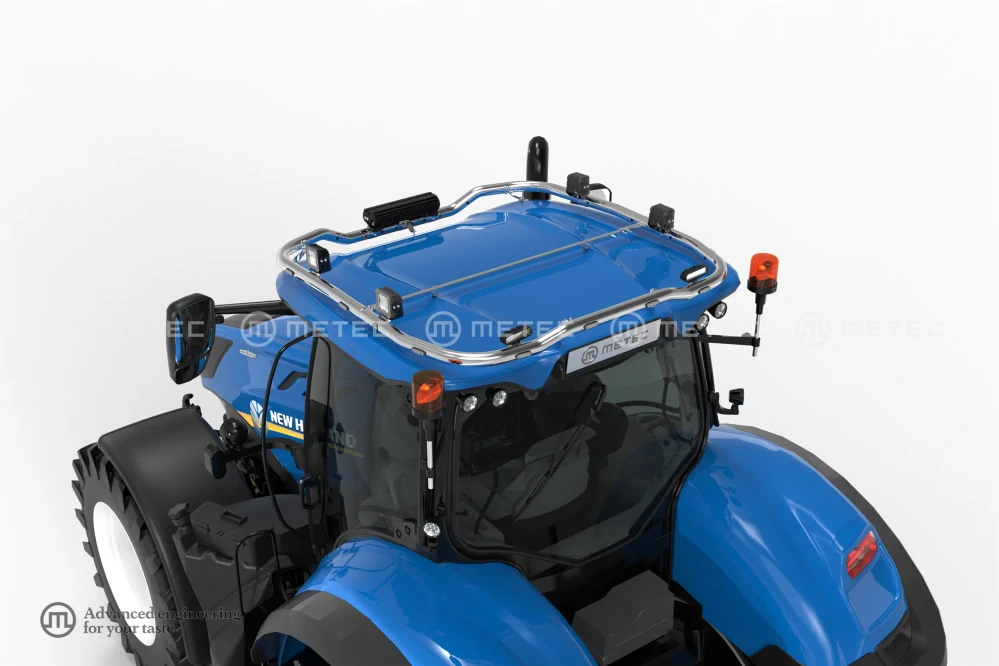 Střešní nerezový rám, 13 LED, pro NEW HOLLAND T7 19-