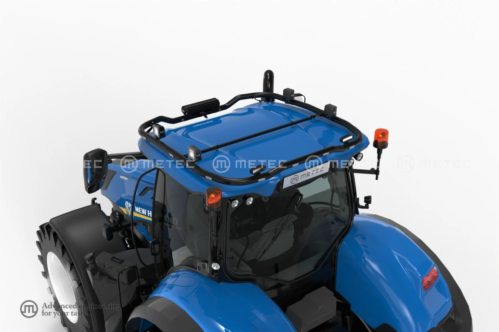 Střešní nerezový rám, 13 LED, pro NEW HOLLAND T7 19-. lakovaný