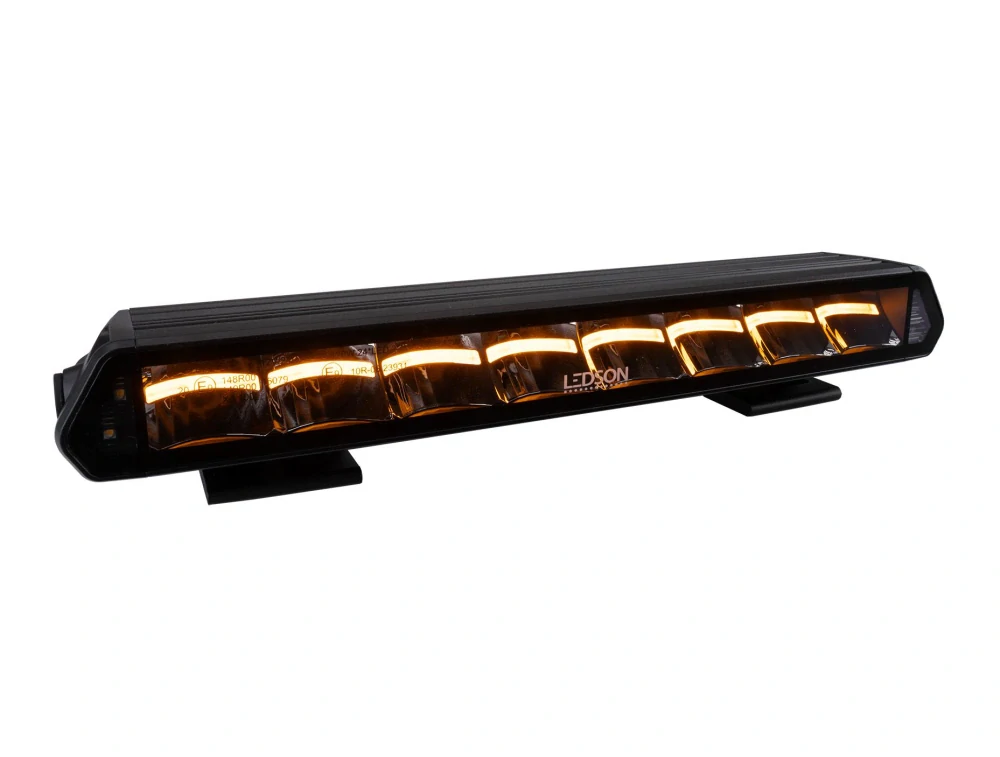 LED rampa Ledson Epix14+ (355,6mm), s bílým a oranžovým pozičním světlem, strobo, powerboost, 9-36V, 120W