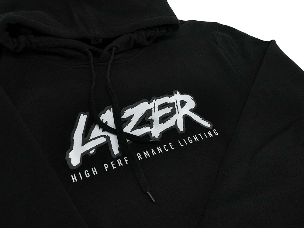 Mikina s kapucí Lazer černá- DAKAR