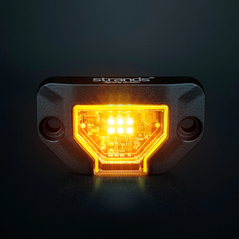 LED poziční světlo Strands Unity Rock Light, 10-32V- oranžové