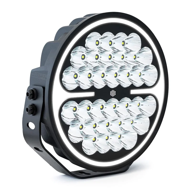 LED reflektor Tralert Nova 239mm, 9-36V, 150w, 13600lm, Strobo- Černé