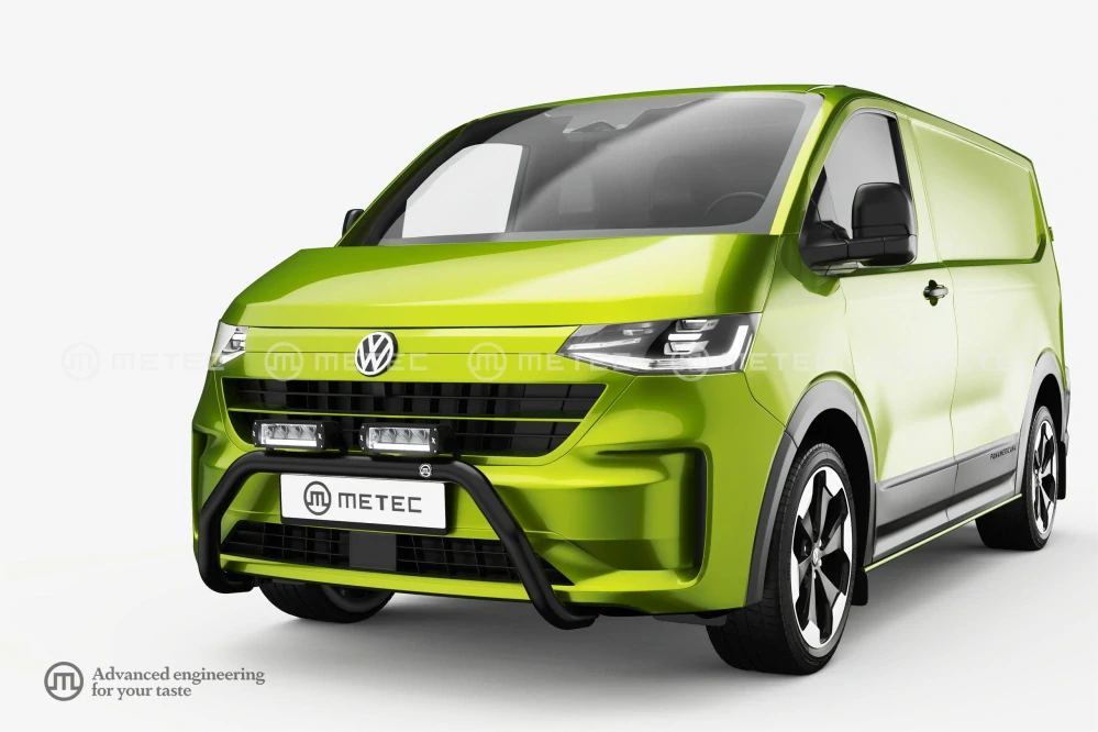 Přední ochranný rám ,,Eurobar", 2 fixní držáky světel, pro Volkswagen T7 24-, lakovaný