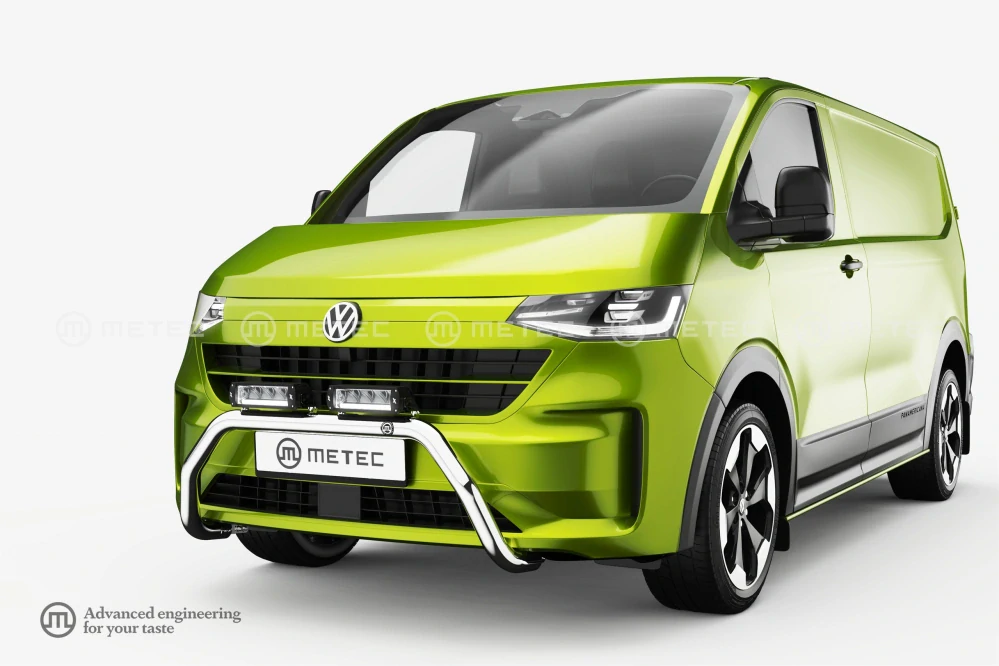 Přední ochranný rám ,,Eurobar", 2 fixní držáky světel, pro Volkswagen T7 24-
