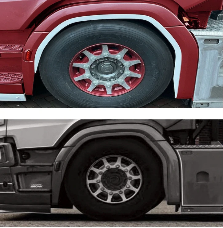 Rozšíření předních blatníků - Daf XF106