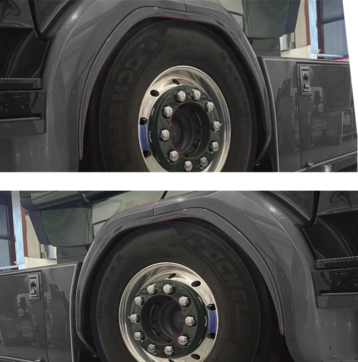 Rozšíření předních blatníků - Scania Streamline