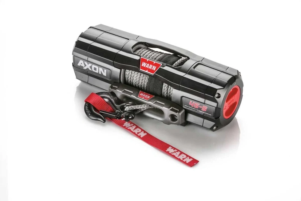 Naviják WARN Axon 45-S, 12V, pro ATV se syntetickým lanem