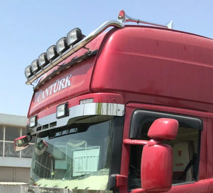 Střešní nerezová rampa Scania R Topline 09 - 16 - černý