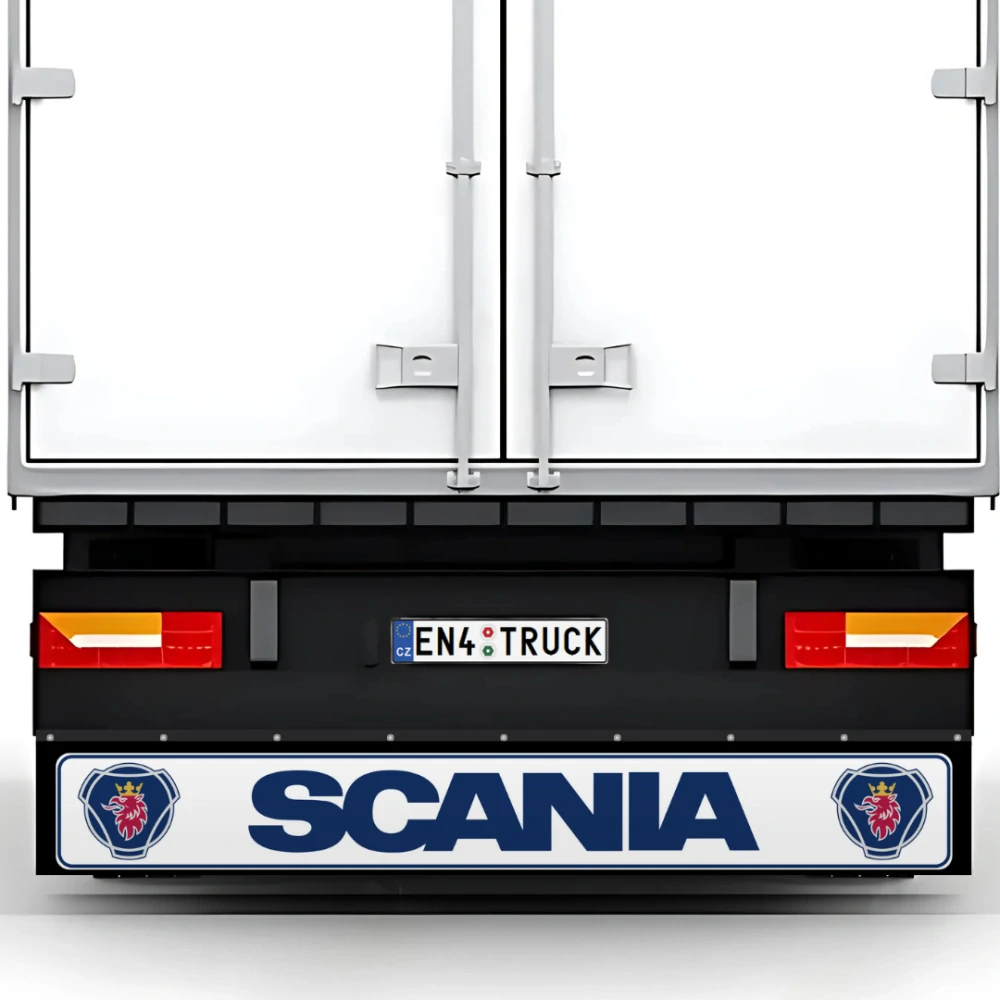 Zástěrka Scania návěsová 2400x350 černá se znaky Griffin