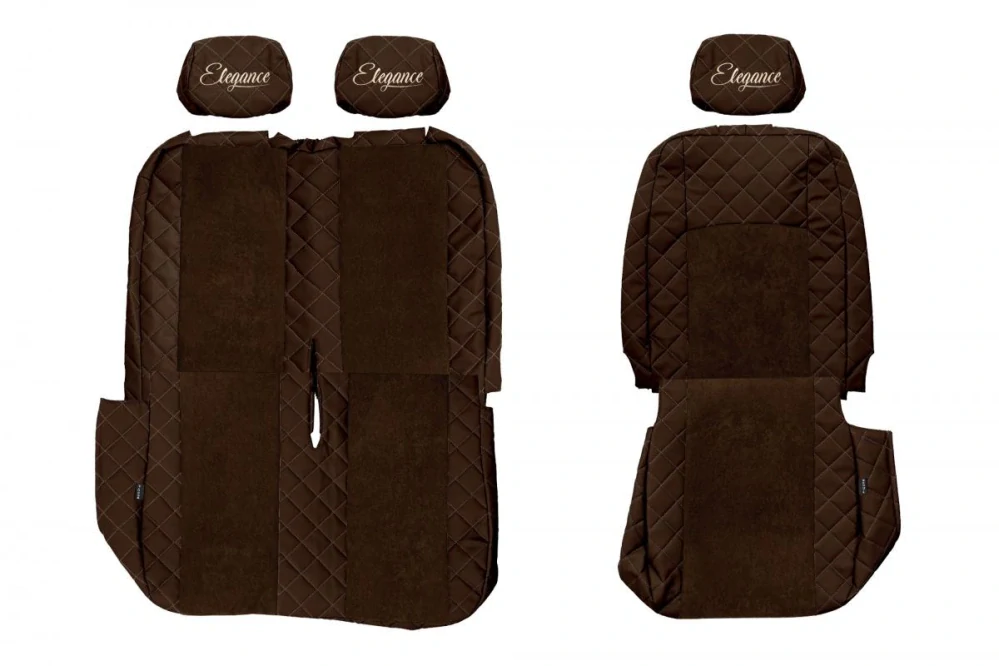 Potahy sedadel (1+2) - Elegance Q, VOLKSWAGEN TRANSPORTER T5 (01.2003-12.2015) & VOLKSWAGEN TRANSPORTER T6 (01.2016-12.2021) - Dvojité sedadlo spolujezdce 1+2