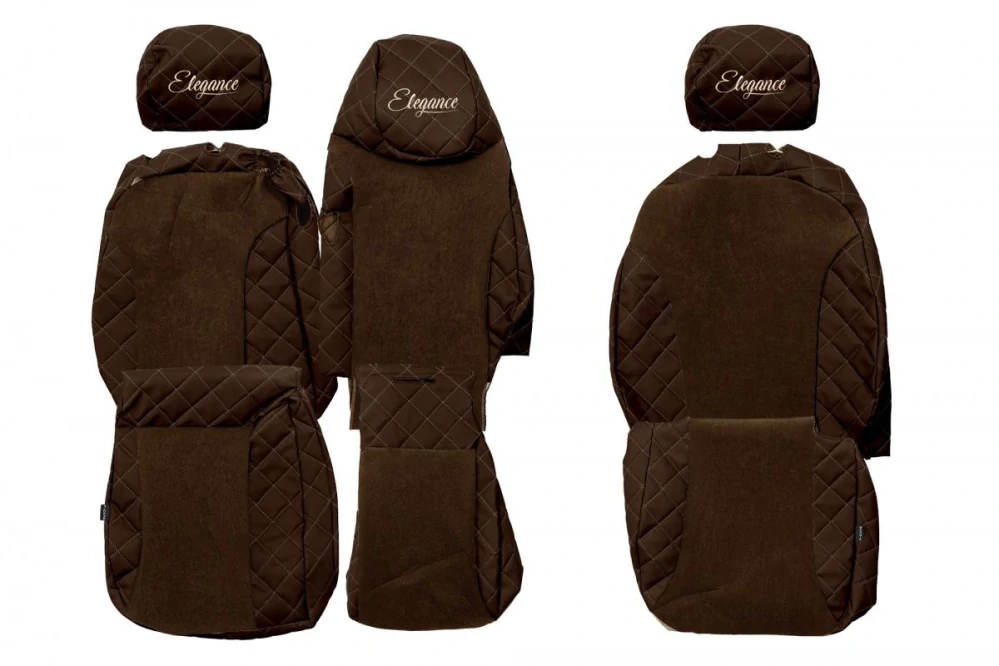 Potahy sedadel (1+2) - Elegance Q, RENAULT TRAFIC III (03.2014-12.2023) - Dvojité sedadlo spolujezdce 1+2