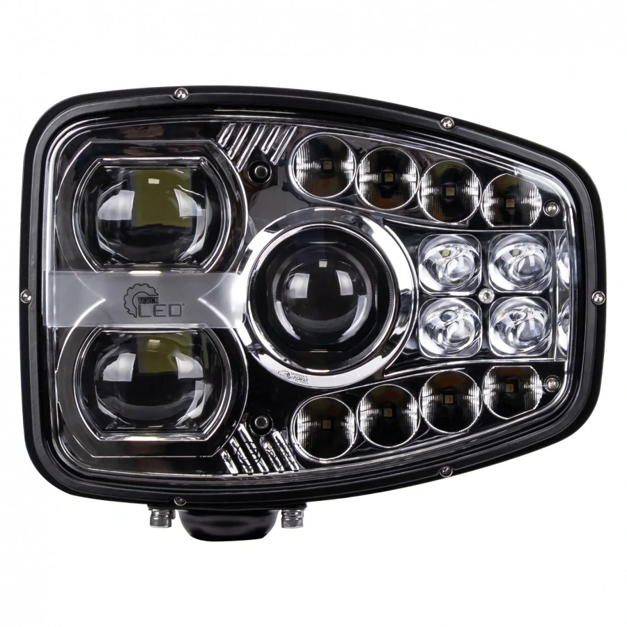 Kombinované LED světlo 12/24V, R148 R149, pluh, bagr, traktor - Levé