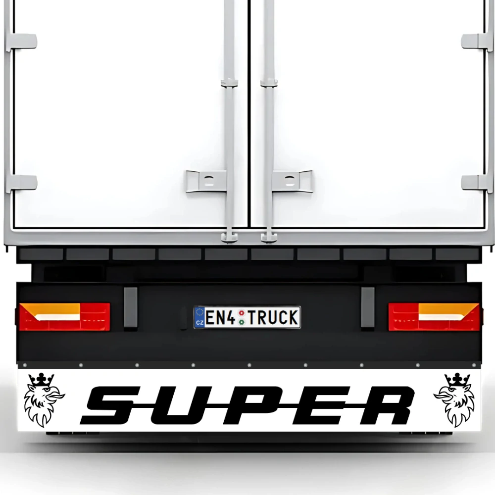 Zástěrka Scania SUPER 2400x350 Bílá