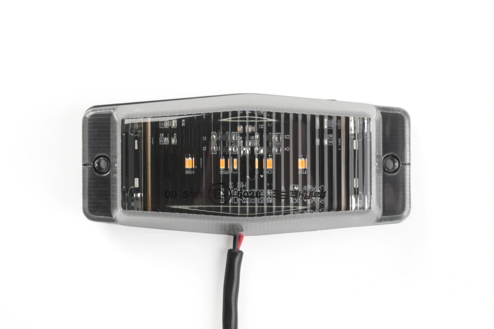 Double Burner SKYLED 24V oranžové světlo, čiré sklo 8 LED
