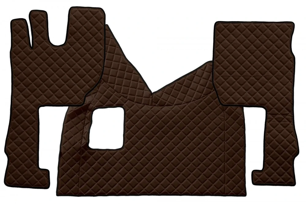Celoplošné podlahové rohože - prošívané ECO-Leather, VOLVO FH 4 (2013-) - manuální převodovka