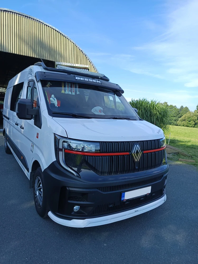 Přídavný spoiler Renault Master 2024+, bílý