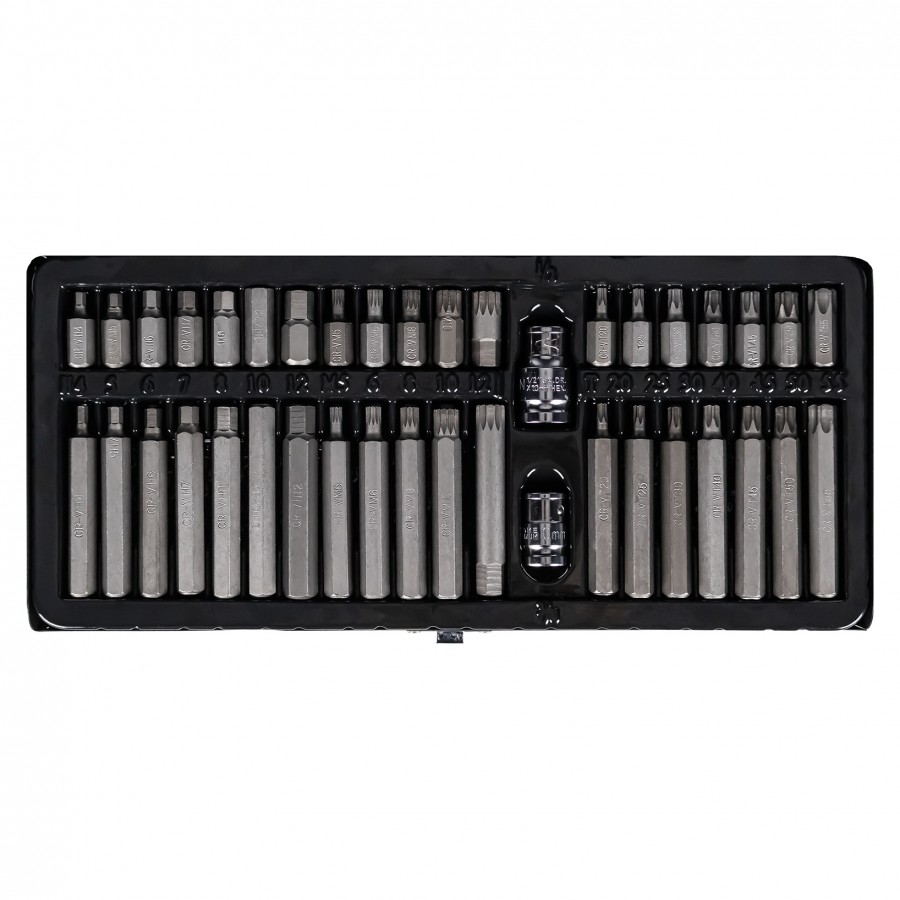 Sada bitů – šestihranné a Torx 40 ks 1/2" + 3/8" RT2021