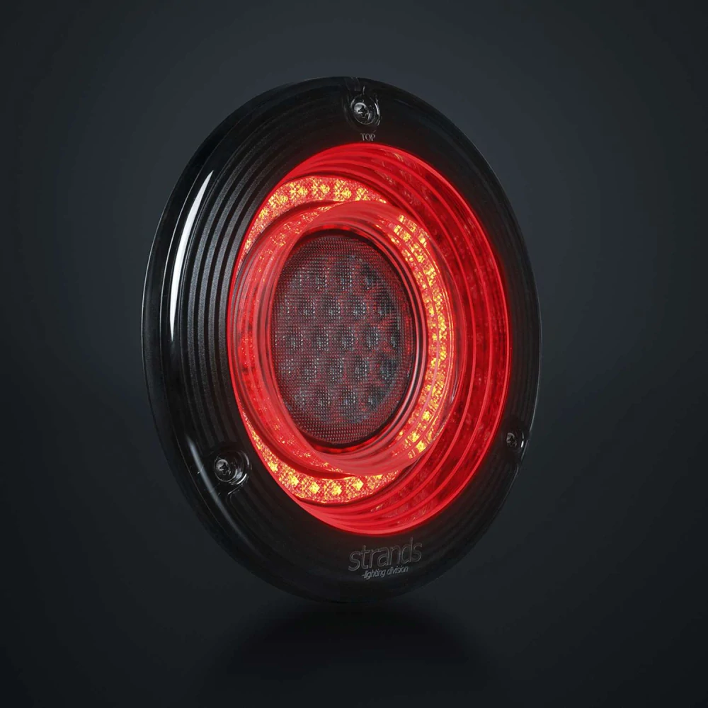 Zadní koncové LED světlo Strands For9t Orbi, 10-40V, 151mm - zpátečka, mlhovka