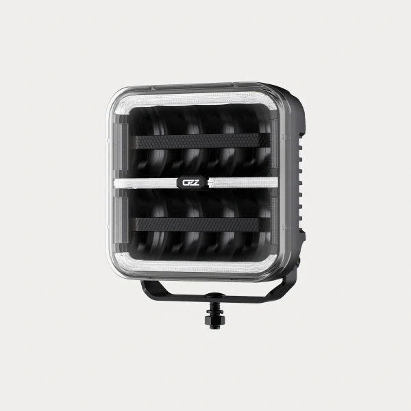 OZZ SQR 7" Dálkový světlomet 177,8mm, s pozičním světlem, strobo, 14000lm, 9-32V, ECE R10, 160W, černé