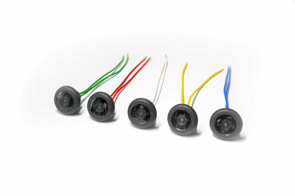 Led poziční světlo kulaté FT-074 Dark, 32mm, 12-36V- Zelené