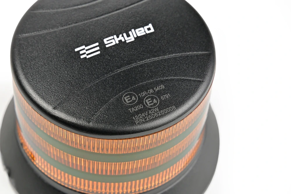 LED maják Skyled Bee na tři šrouby, 122mm, 10-30V, ECE R65 - oranžový