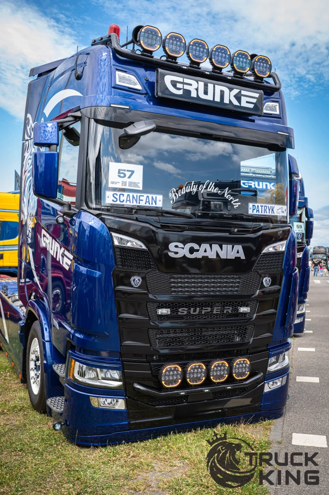 Přídavný spoiler pod nárazník Scania NTG, typ 1- Střední nárazník, 2x žluté talmu