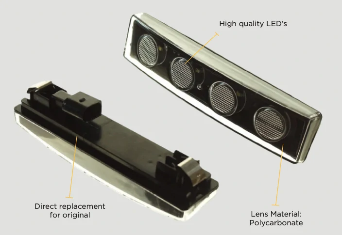 LED Lampa Sluneční Clony pro SCANIA 4 a R Série (ECE R7), Bílá