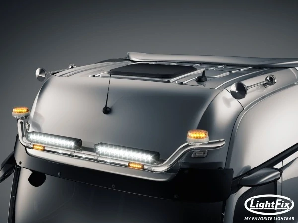 Střešní nerezový rám Lightfix SKY-LIGHT "WING" nerezový – MERCEDES - ACTROS (PROCABIN) - GIGA SPACE