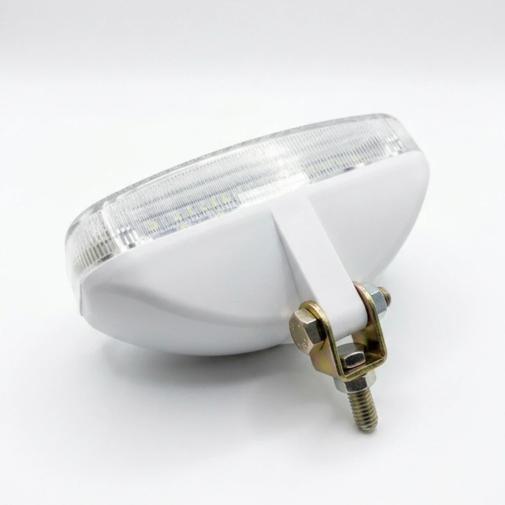 Poziční světlo Skyled styl Talmu 12/24V, 14x6,5cm- Bílé sklo 