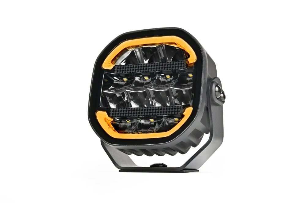 LED přídavný reflektor Skyled Scallop 5x 5", s dynamickým pozičním, 10-32V, 70W, ECE R10/R148/R149