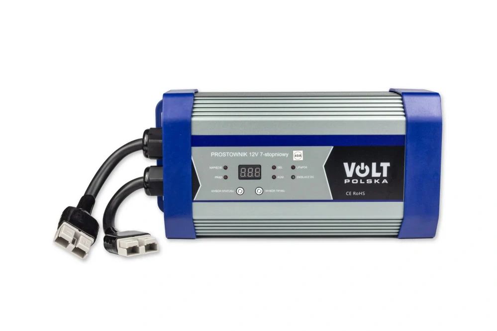 Automatická nabíječka baterií Volt Polska 12 V, 40 A – AGM, GEL, LiFePO4, 7stupňová