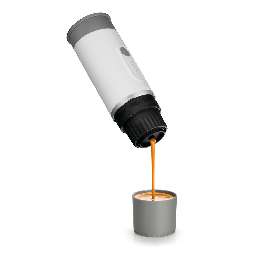 Přenosný kávovar Lampa Cafyn Flow 110 ml, 10 W, 1800 mAh, 15 bar, USB-C, mletá káva a kapsle Nespresso®