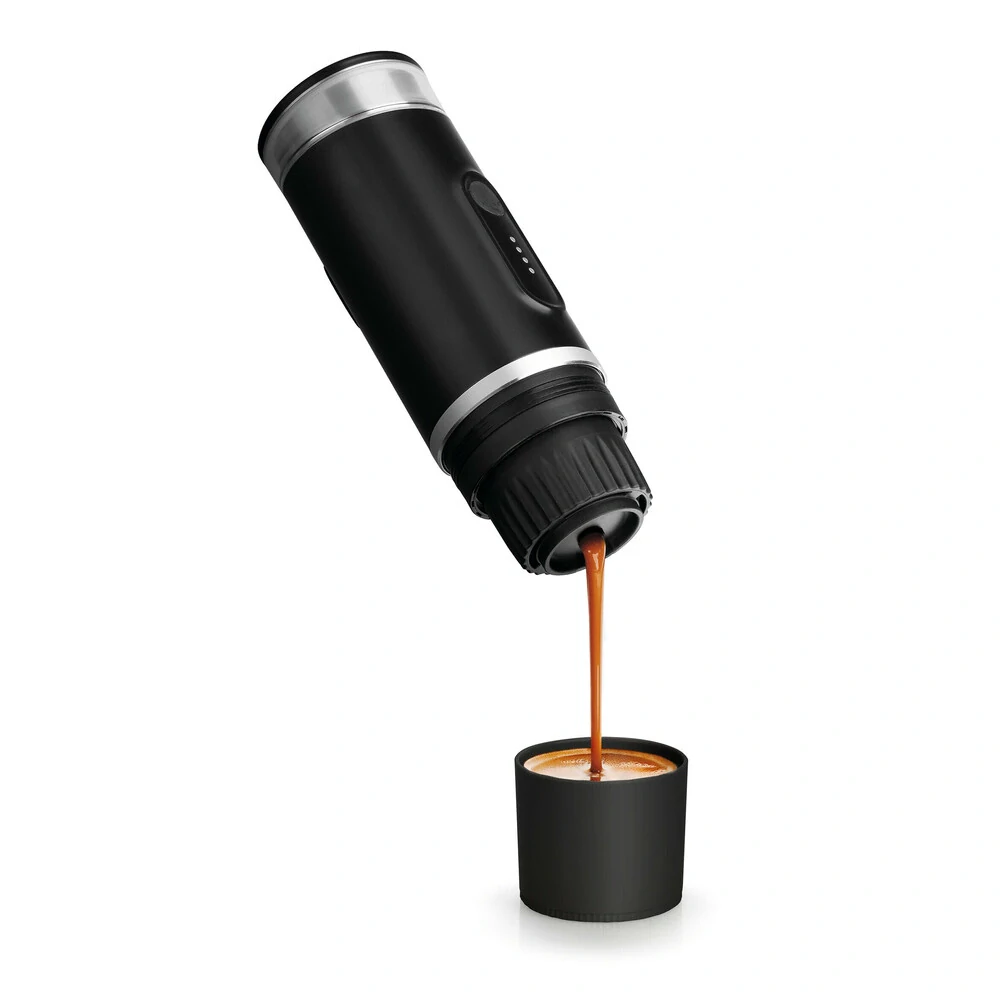 Přenosný kávovar Lampa Cafyn Heat 90 ml, 140 W, 2600 mAh, 15 bar, USB-C, automatický ohřev