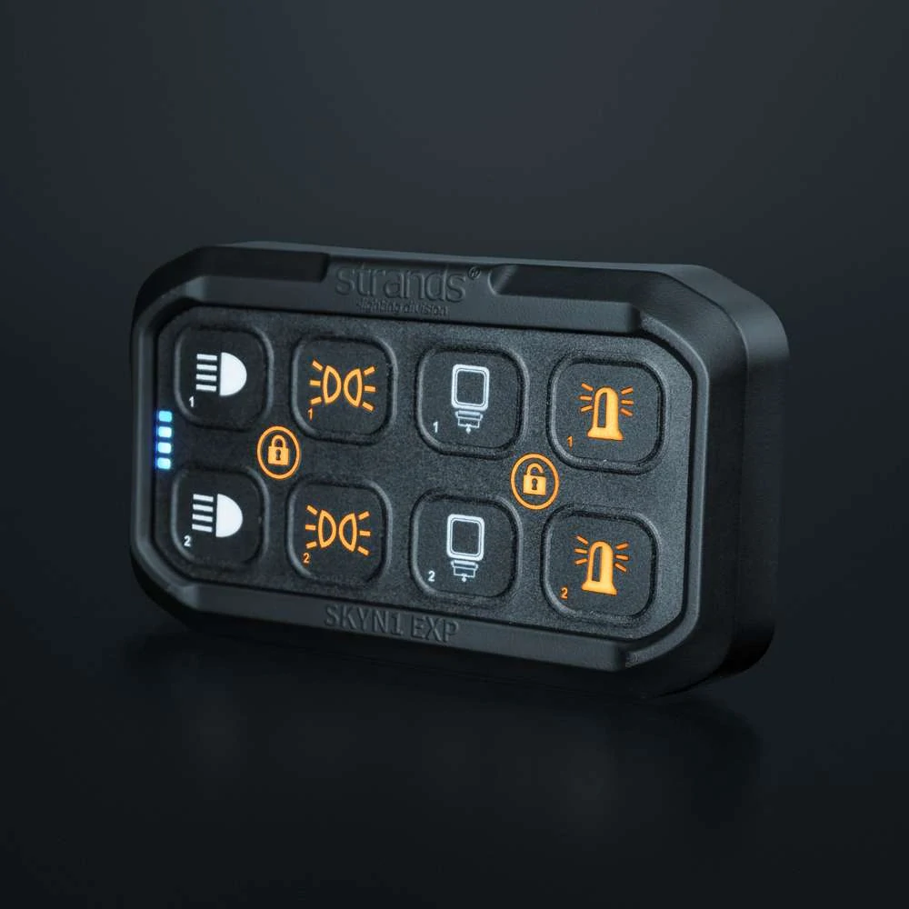 Bezdrátový ovladač Strands SKYN1 EXP, 8 tlačítek, Bluetooth, 500 mAh, USB-C