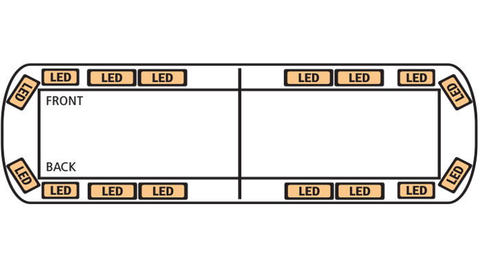 Majáková rampa ECCO series 13 / 770mm- Oranžová