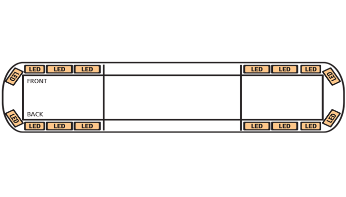 Majáková rampa ECCO series 13 / 1250 mm- Oranžová